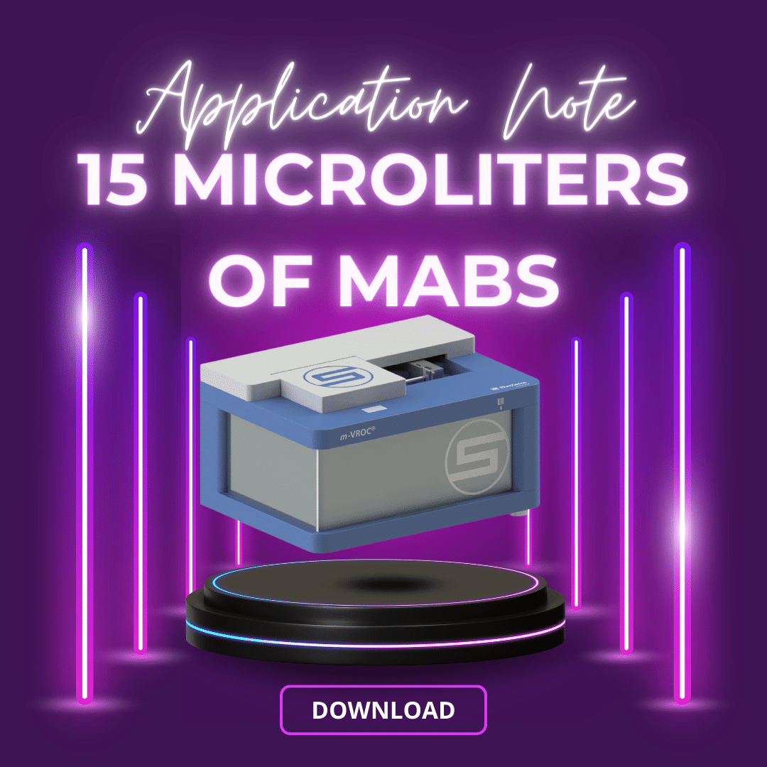 Accurate Viscosity Measurement with Temperature Sweep for 15 uL of mAb